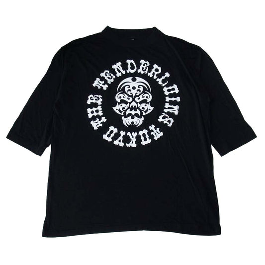 TENDERLOIN テンダーロイン T-RAYON NFL 3/4 BS ボルネオスカル レーヨン 七分丈 Tシャツ ブラック系 L【中古】