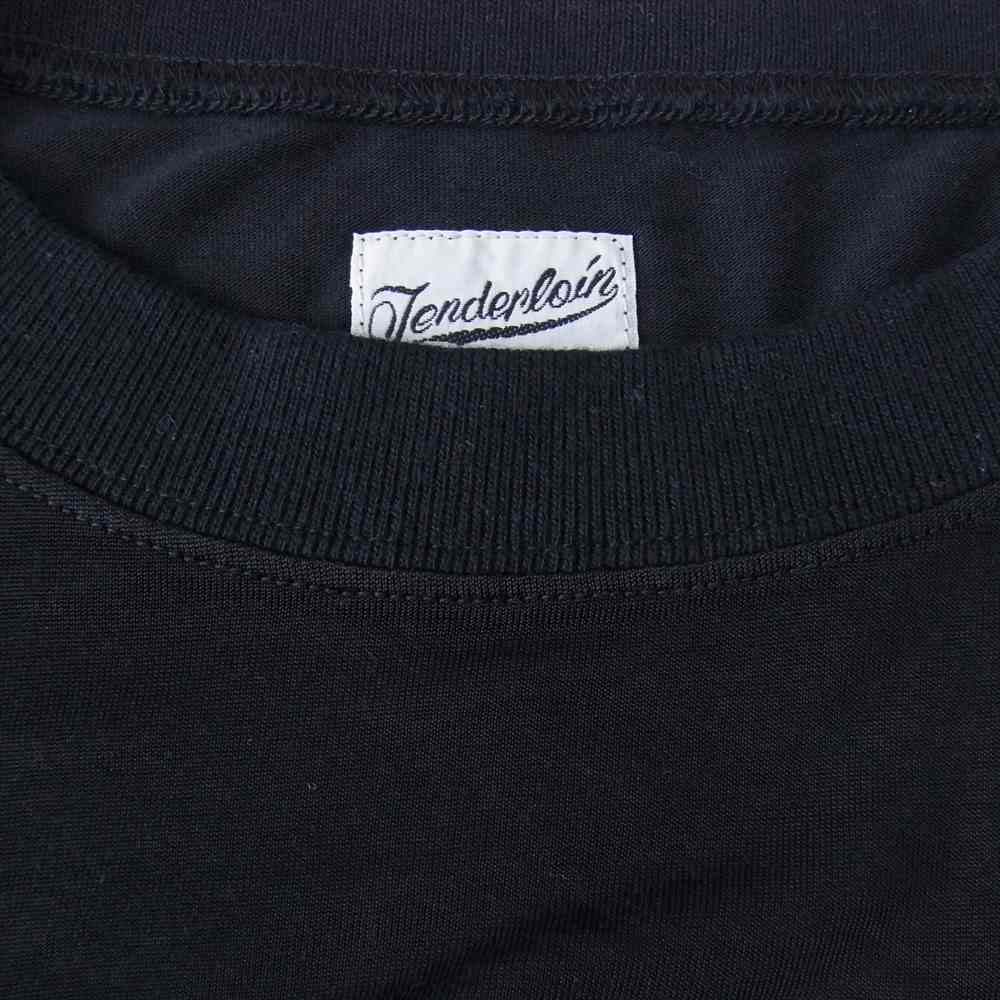 TENDERLOIN テンダーロイン T-RAYON NFL 3/4 BS ボルネオスカル レーヨン 七分丈 Tシャツ ブラック系 L【中古】