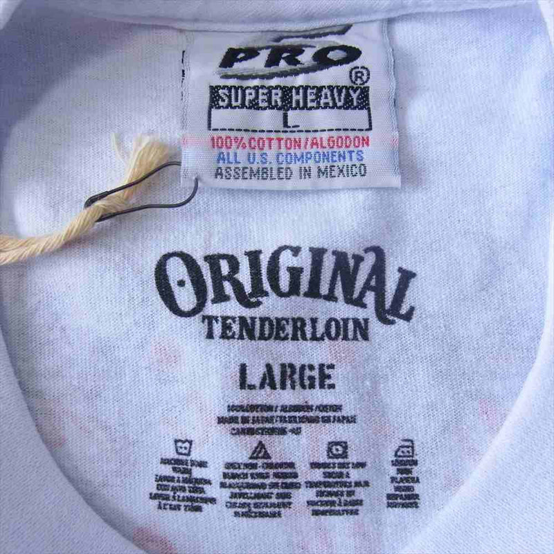 TENDERLOIN テンダーロイン T-TEE S ダリスカル Tシャツ ホワイト系 L【新古品】【未使用】【中古】
