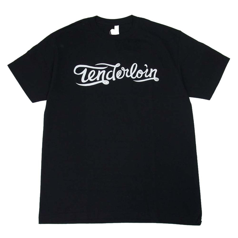 TENDERLOIN テンダーロイン T-TEE NEW.B ロゴ プリント 半袖 Tシャツ ブラック系 L【新古品】【未使用】【中古】