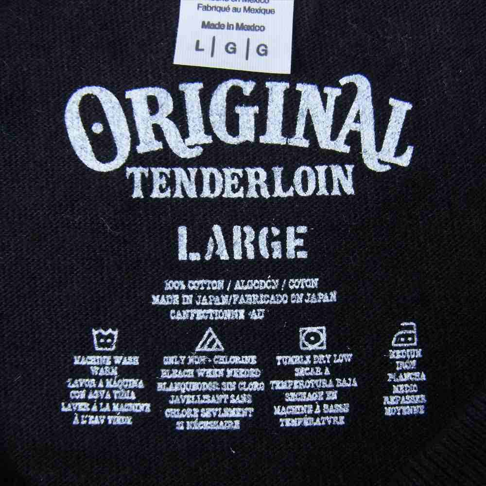 TENDERLOIN テンダーロイン T-TEE P.F.P 半袖 Tシャツ ブラック系 マルチカラー系 L【新古品】【未使用】【中古】