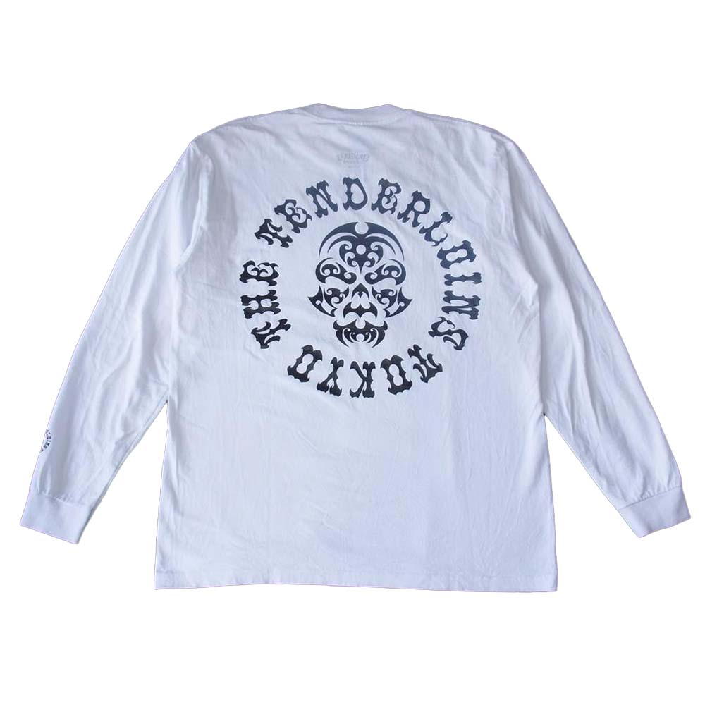 TENDERLOIN テンダーロイン T-TEE L/S BS ボルネオスカル 長袖 Tシャツ ホワイト系 L【中古】