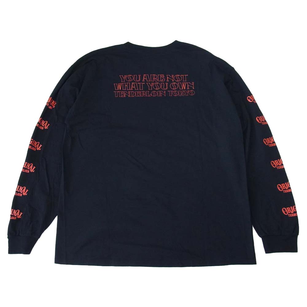 TENDERLOIN テンダーロイン T-TEE L/S ON オールドニック プリント 長袖 Tシャツ ブラック系 マルチカラー系 L【中古】