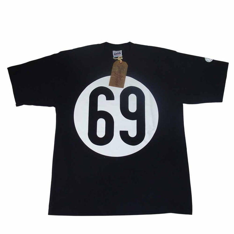 TENDERLOIN テンダーロイン  T-TEE 69 ロゴ 半袖 Tシャツ ブラック系 L【中古】