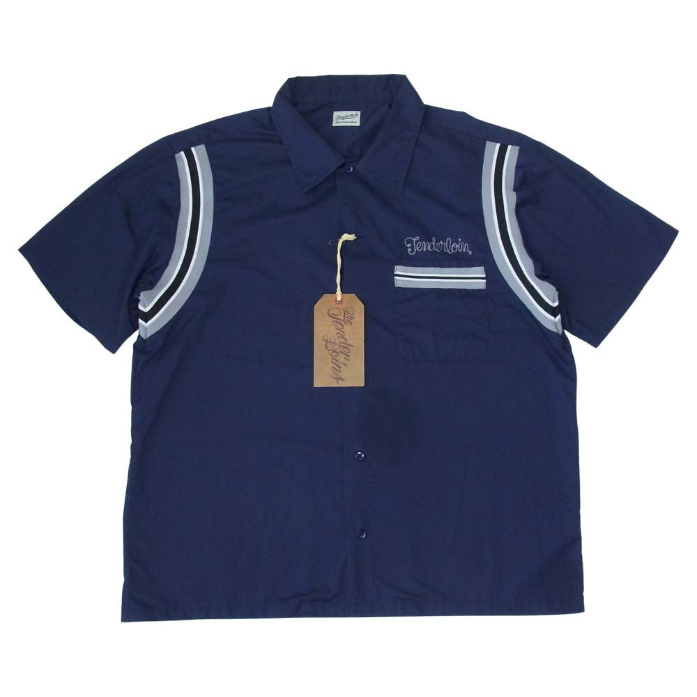 T-BOWL SHT 美品 ボーリングシャツ チェーンステッチ ロゴ 半袖 M - シャツ