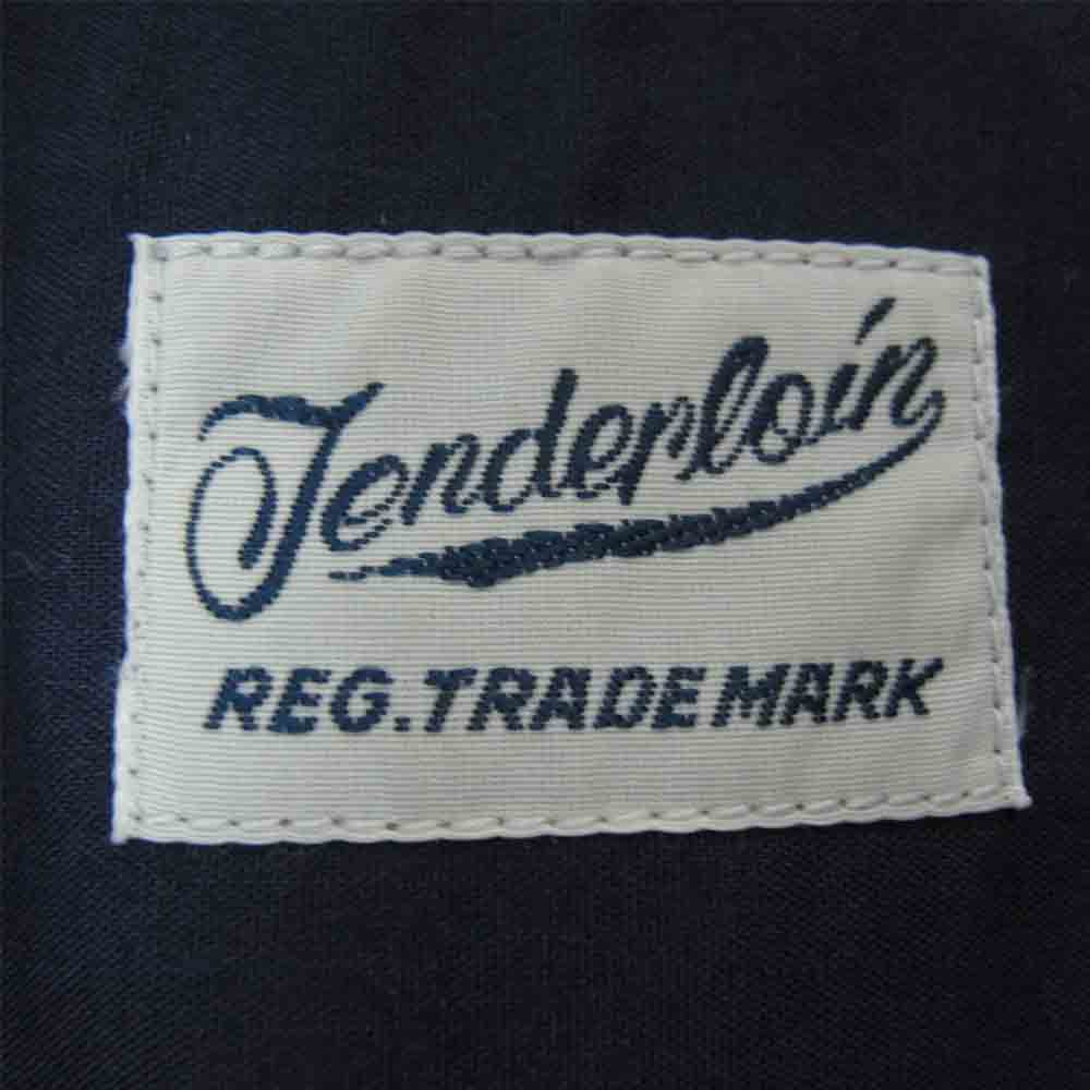 TENDERLOIN テンダーロイン T-BOWLS SHT S/S バックロゴ 半袖 ボーリング シャツ ネイビー系 M【中古】