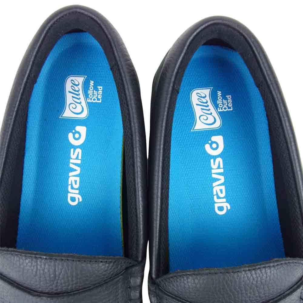 CALEE キャリー 25245 × グラビス GRAVIS ODJICK レザー スニーカー ブラック系 28.0ｃｍ【中古】