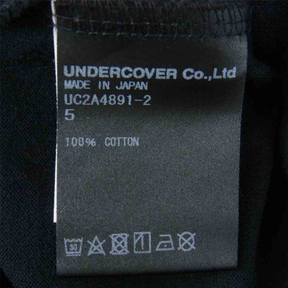 UNDERCOVER アンダーカバー 21AW UC2A4891-2 MTEE Insomnia 半袖 Tシャツ コットン 日本製 ブラック系 5【中古】