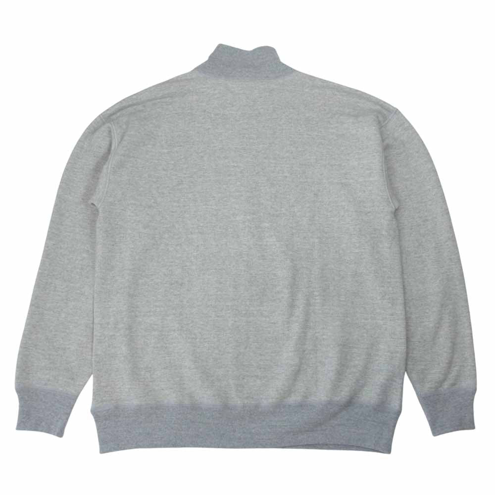 The REAL McCOY'S ザリアルマッコイズ ハーフジップ 襟付き スウェット グレー系 XL【美品】【中古】