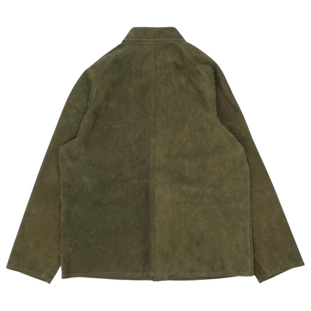The REAL McCOY'S ザリアルマッコイズ 21SS 8HU LEATHER WELDER JACKET レザー ウェルダー ジャケット カーキ系 42【極上美品】【中古】
