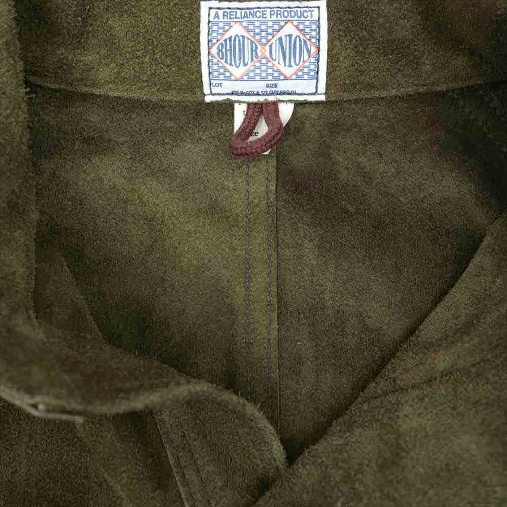 The REAL McCOY'S ザリアルマッコイズ 21SS 8HU LEATHER WELDER JACKET レザー ウェルダー ジャケット カーキ系 42【極上美品】【中古】