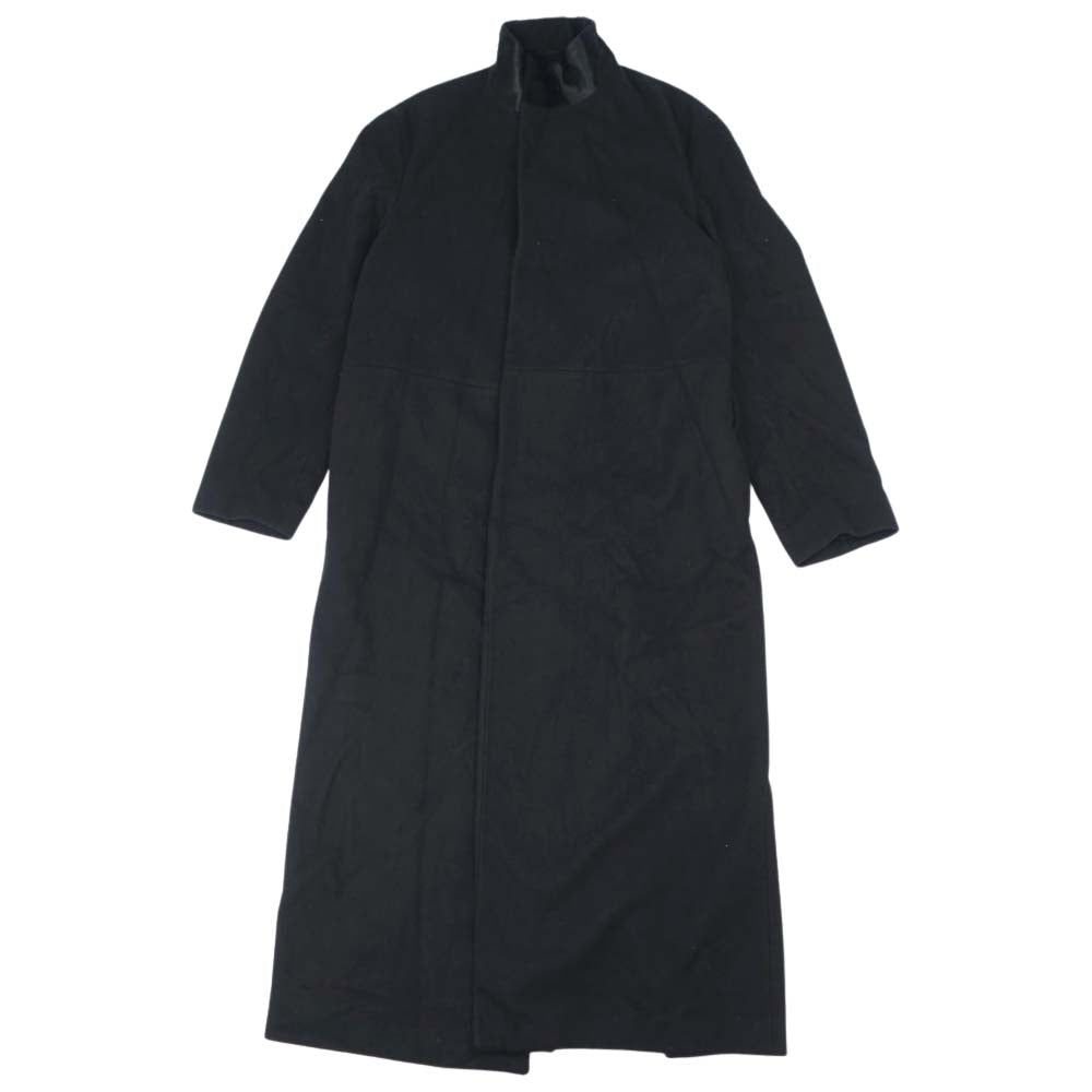 JIL SANDER ジルサンダー ウール ローブ ロング コート ブラック系 46【中古】