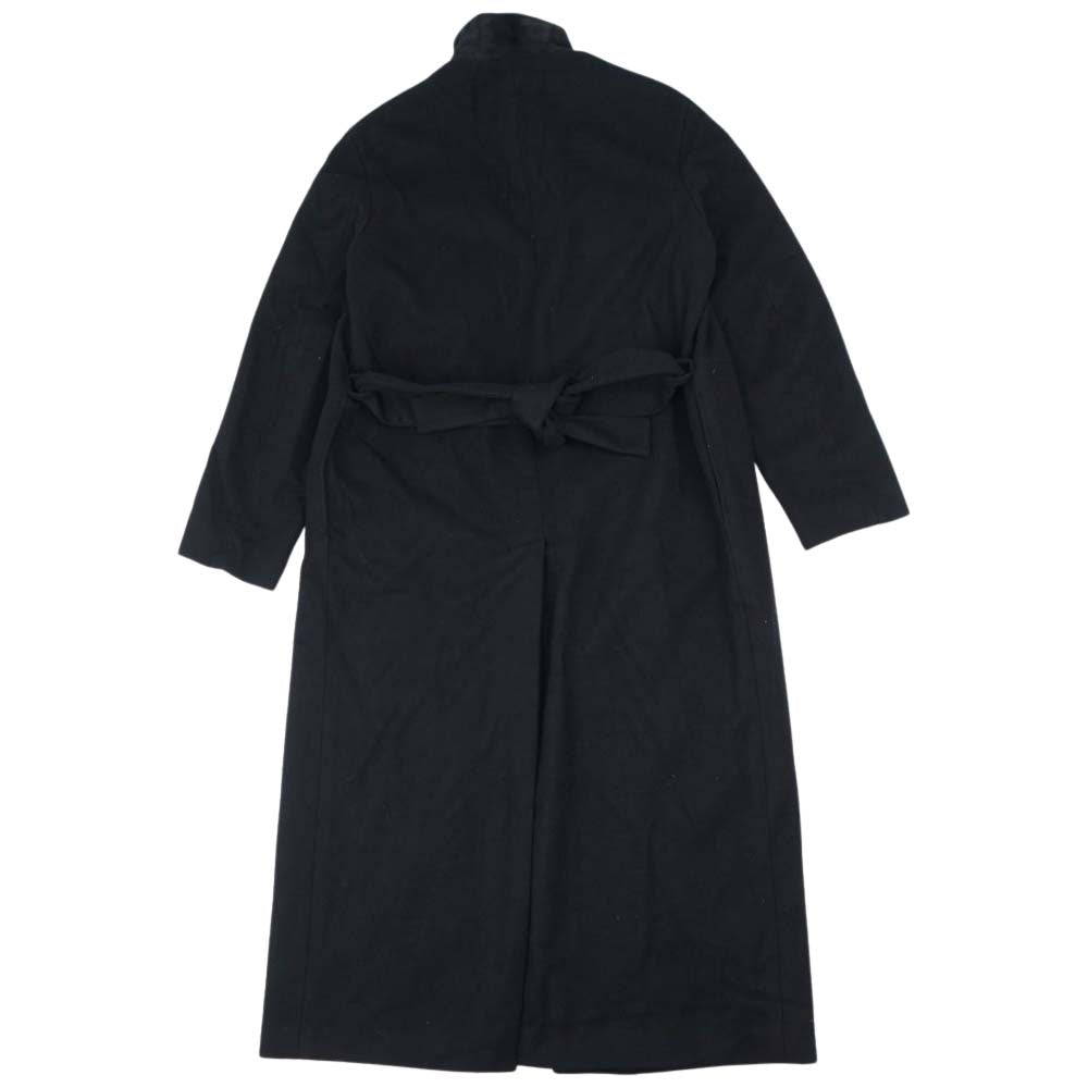 JIL SANDER ジルサンダー ウール ローブ ロング コート ブラック系 46【中古】
