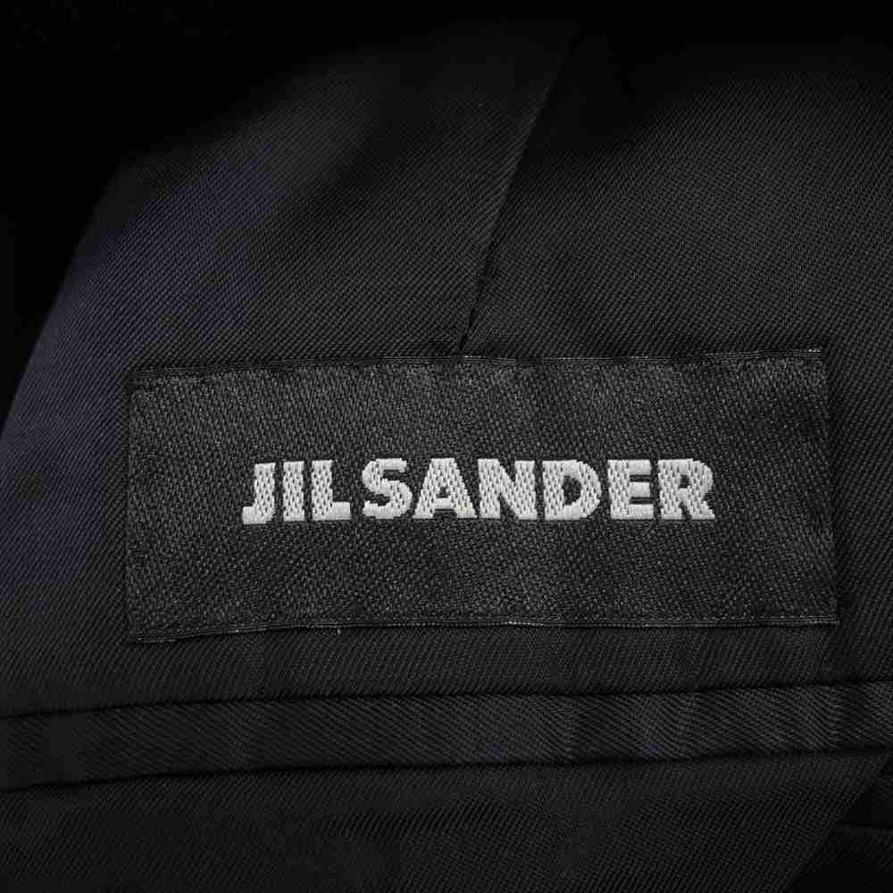 JIL SANDER ジルサンダー ウール ローブ ロング コート ブラック系 46【中古】
