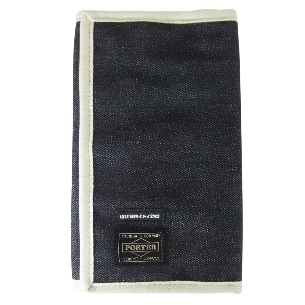 PORTER ポーター B印 YOSHIDA × ほぼ日刊イトイ新聞 手帳カバー デニム【美品】【中古】