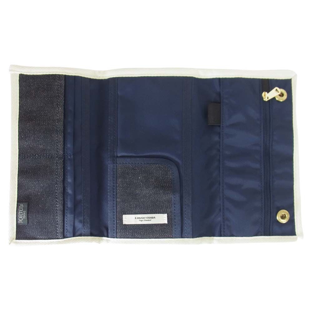 PORTER ポーター B印 YOSHIDA × ほぼ日刊イトイ新聞 手帳カバー デニム【美品】【中古】