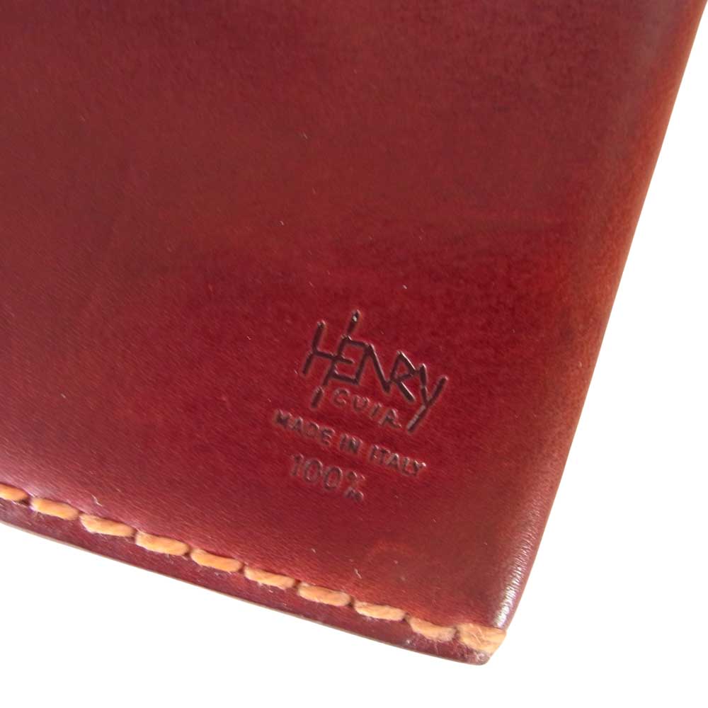アンリークイール ほぼ日手帳 weeks レザー 手帳カバー ワインレッド系【中古】