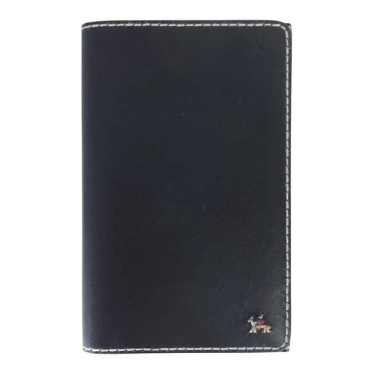 アンリークイール  ほぼ日手帳 weeks レザー 手帳カバー ネイビー系【美品】【中古】