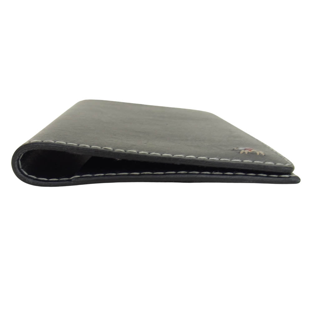 アンリークイール  ほぼ日手帳 weeks レザー 手帳カバー ネイビー系【美品】【中古】