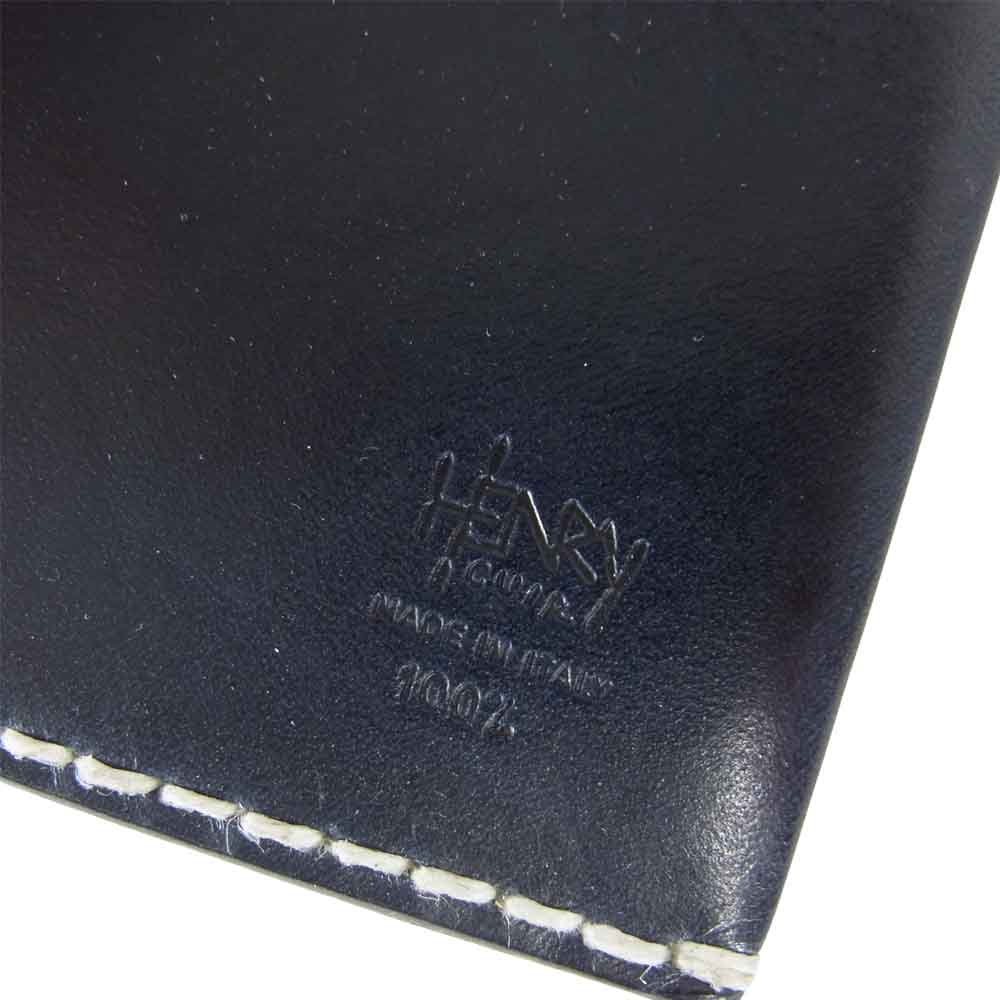アンリークイール  ほぼ日手帳 weeks レザー 手帳カバー ネイビー系【美品】【中古】