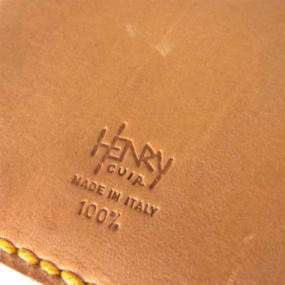 アンリークイール ほぼ日手帳 レザー 手帳 カバー キャメル【中古】