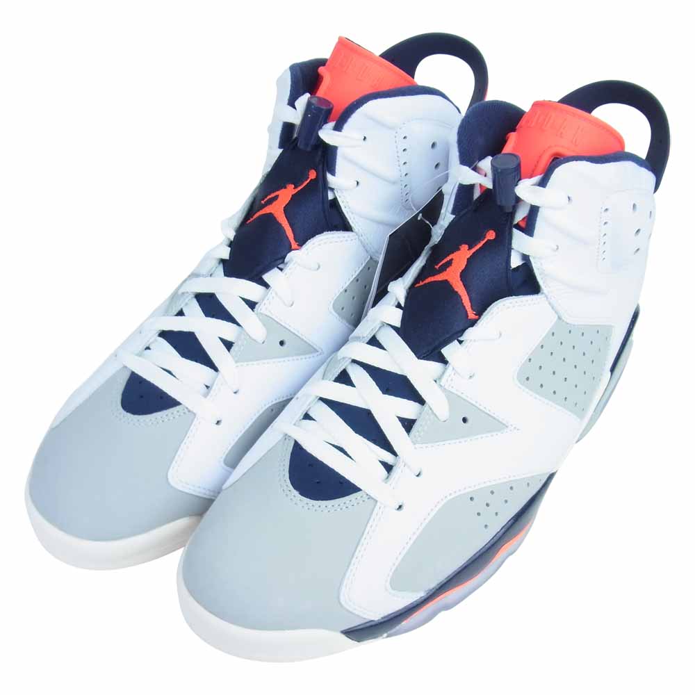 NIKE ナイキ 384664-104 AIR JORDAN 6 RETRO エアジョーダン6 レトロ スニーカー グレー系 31cm【新古品】【未使用】【中古】