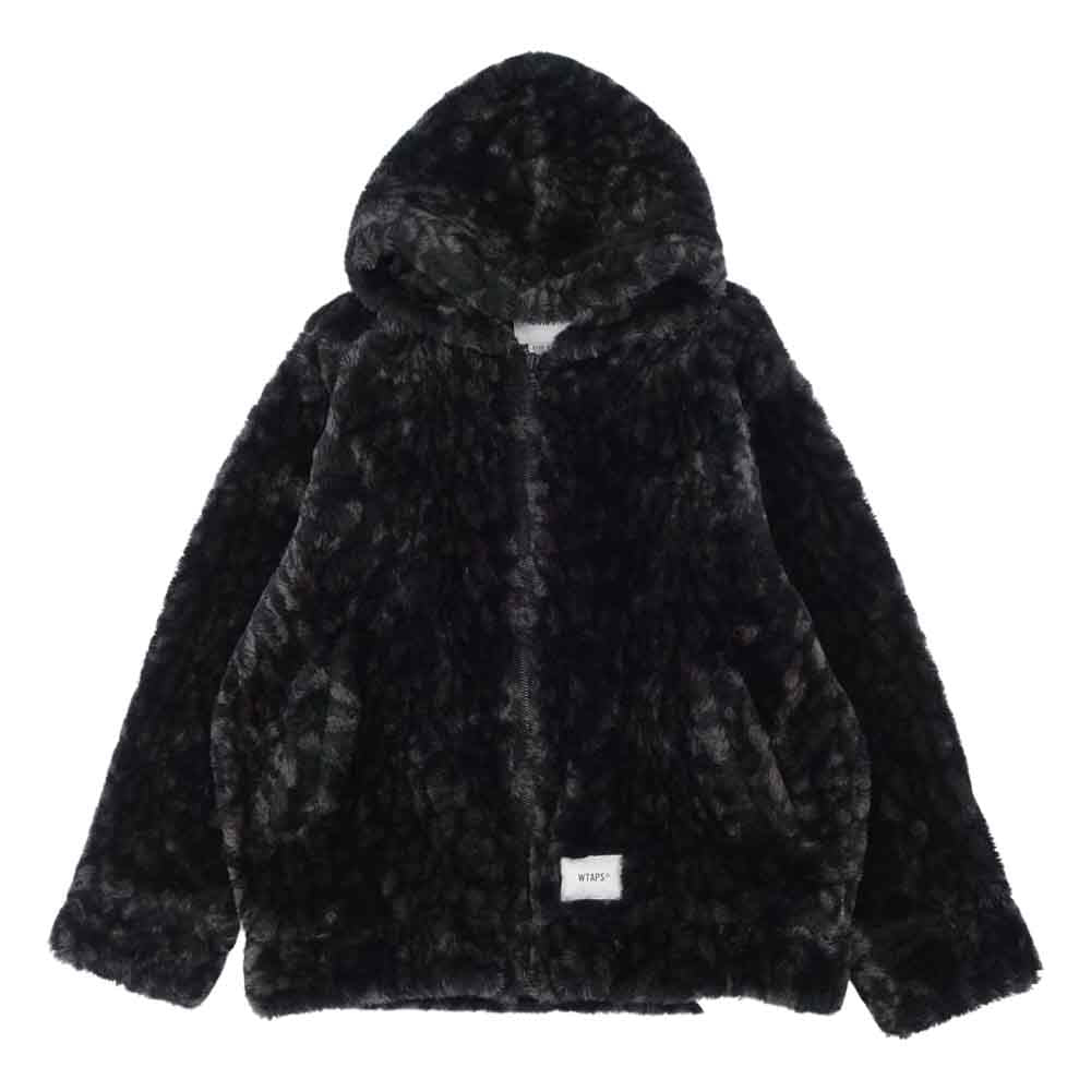 WTAPS ダブルタップス 19AW 192TQDT-JKM02 REVENANT JACKET MODACRYLIC FUR レヴェナント ファージャケット ブラック系 グレー系 XL【新古品】【未使用】【中古】