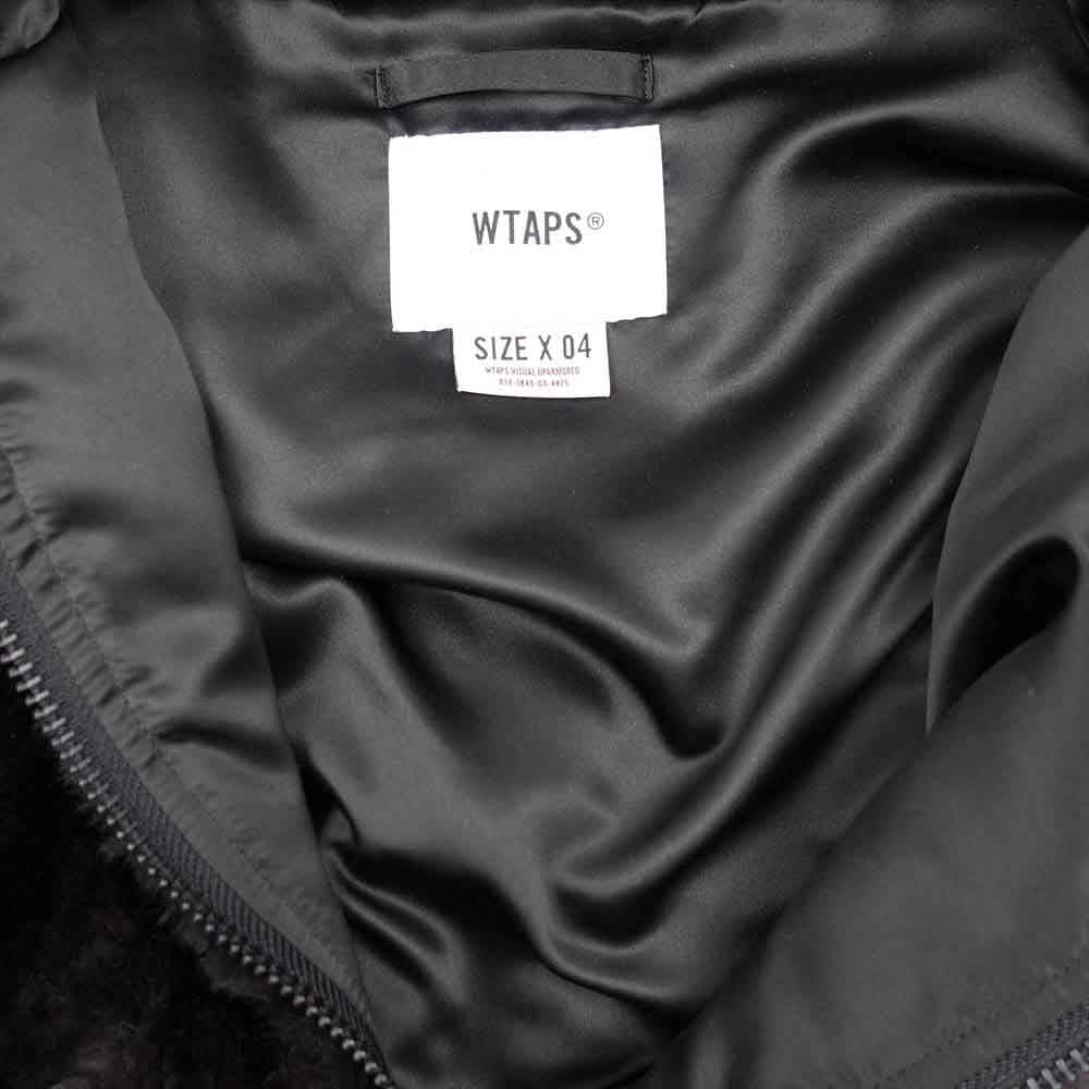 WTAPS ダブルタップス 19AW 192TQDT-JKM02 REVENANT JACKET MODACRYLIC FUR レヴェナント ファージャケット ブラック系 グレー系 XL【新古品】【未使用】【中古】