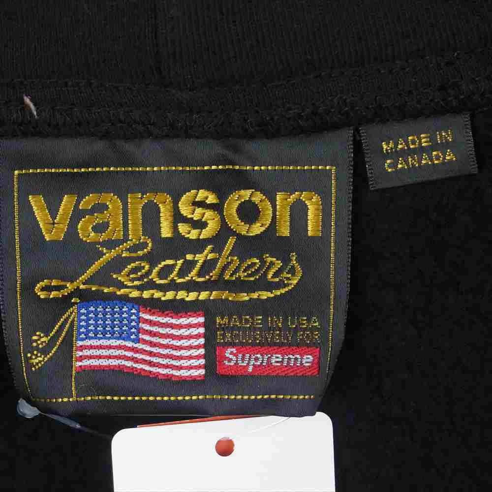 Supreme シュプリーム 21SS × バンソン Vanson Zip Up Hooded ジップアップ フーデッド パーカー ブラック系 XXL【新古品】【未使用】【中古】
