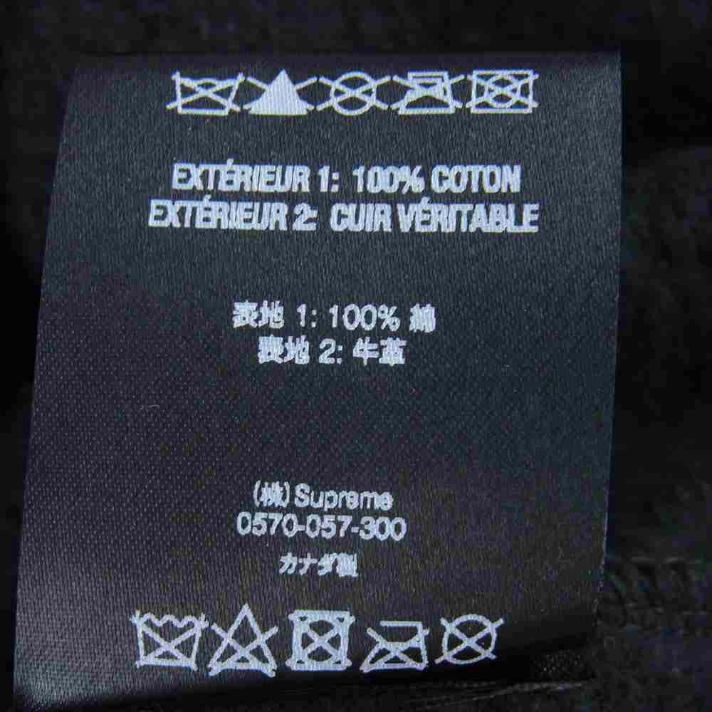 Supreme シュプリーム 21SS × バンソン Vanson Zip Up Hooded ジップアップ フーデッド パーカー ブラック系 XXL【新古品】【未使用】【中古】