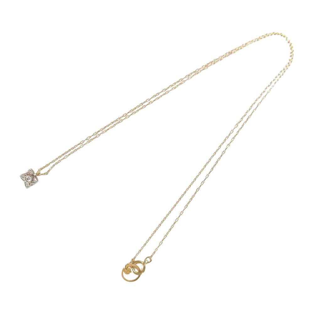 ハム K18 ダイヤ ネックレス ゴールド系【中古】