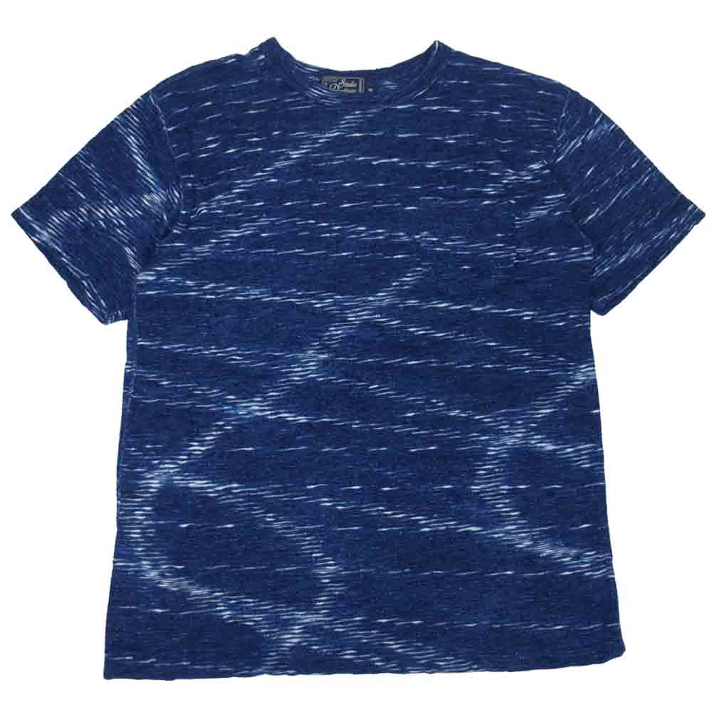 STUDIO D’ARTISAN ステュディオダルチザン KASURI 絣 かすり 半袖 ネイビー系 M【中古】