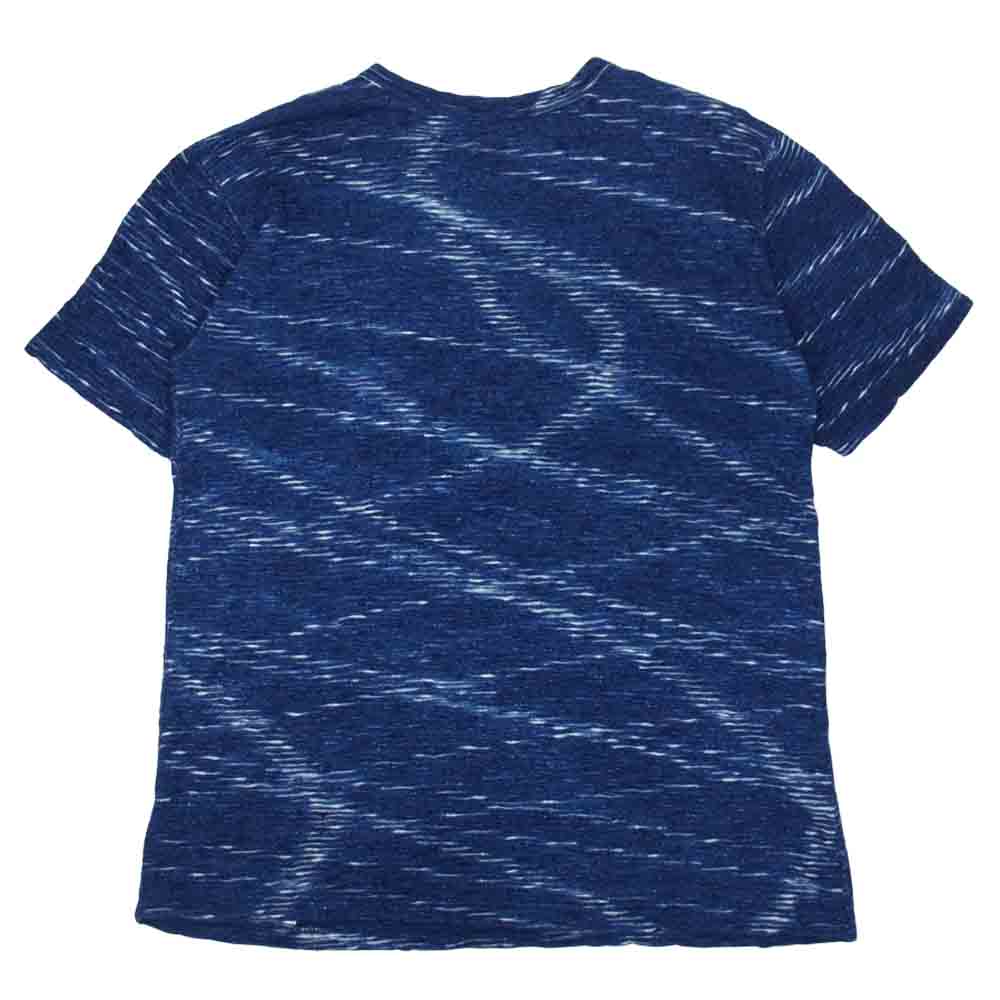STUDIO D’ARTISAN ステュディオダルチザン KASURI 絣 かすり 半袖 ネイビー系 M【中古】