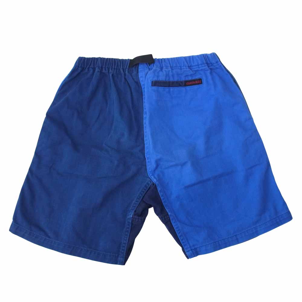 Gramicci グラミチ クレイジーパターン クライミング ショーツ ネイビー系 ブルー系 S【中古】