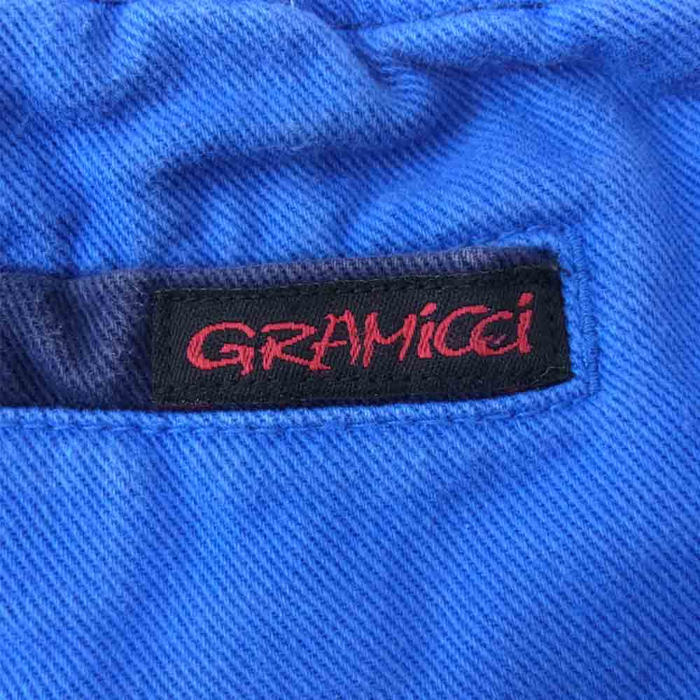 Gramicci グラミチ クレイジーパターン クライミング ショーツ ネイビー系 ブルー系 S【中古】