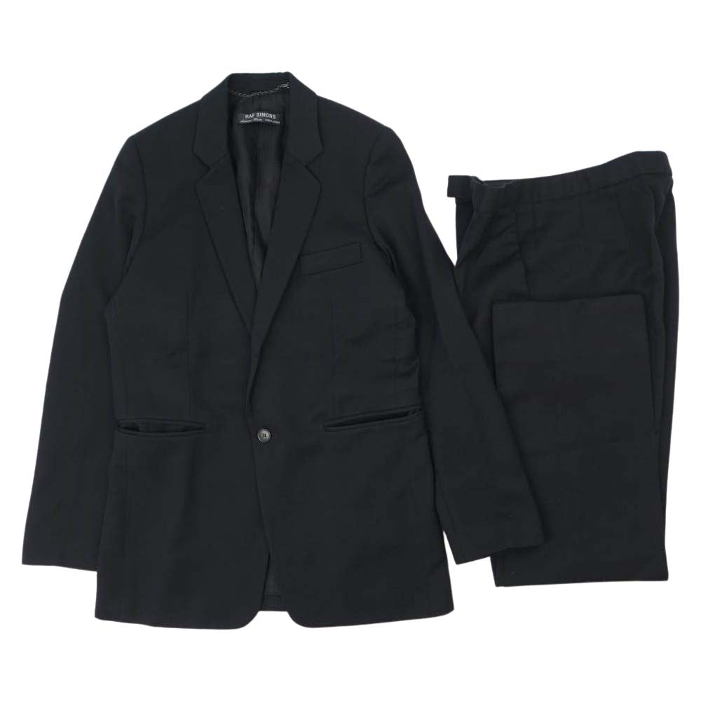 RAF SIMONS ラフシモンズ 99AW アーカイブ Disorder Incubation Isolation期 1Bスーツ テーラードジャケット スラックス セットアップ ブラック系 46【中古】