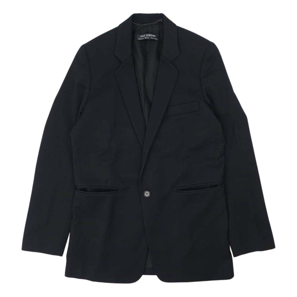 RAF SIMONS ラフシモンズ 99AW アーカイブ Disorder Incubation Isolation期 1Bスーツ テーラードジャケット スラックス セットアップ ブラック系 46【中古】