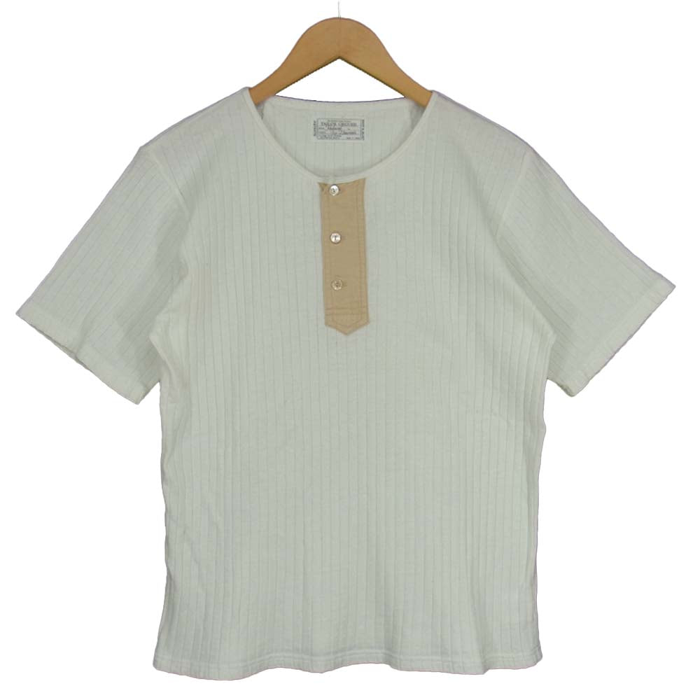 ORGUEIL オルゲイユ Henry Tshirt ヘンリー ネック ホワイト系【美品】【中古】
