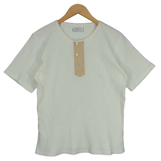 ORGUEIL オルゲイユ Henry Tshirt ヘンリー ネック ホワイト系【美品】【中古】
