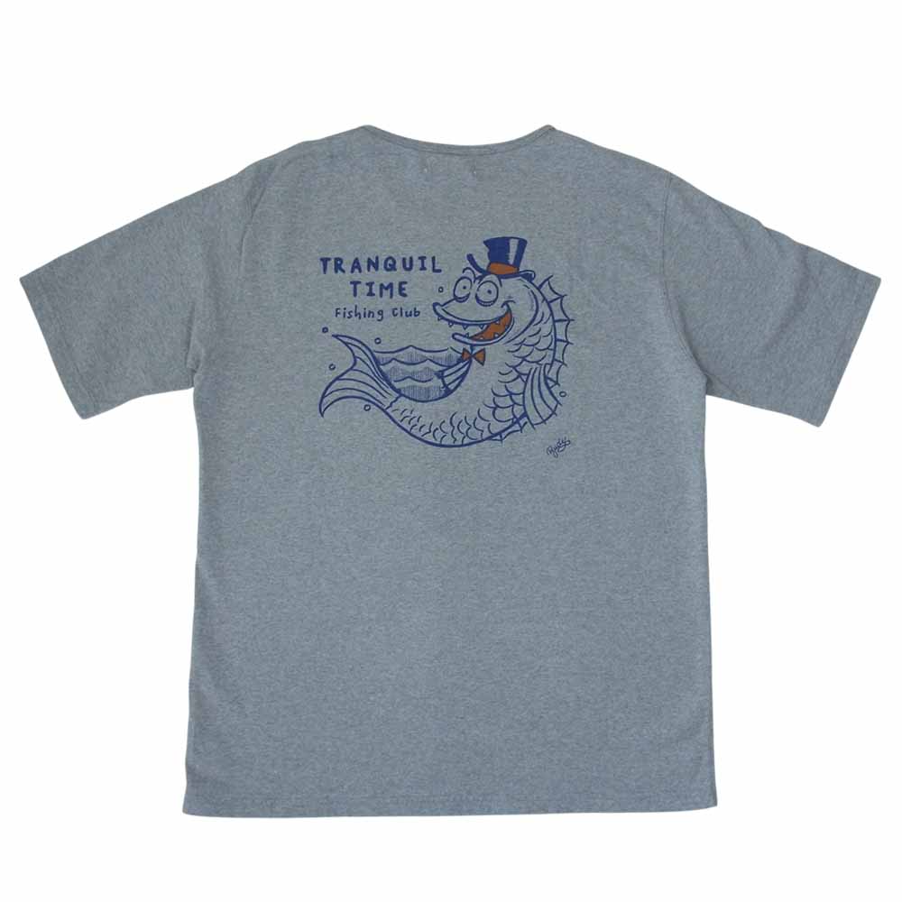 ORGUEIL オルゲイユ OR-9060A Printed Tshirt プリント グレー系 38【美品】【中古】