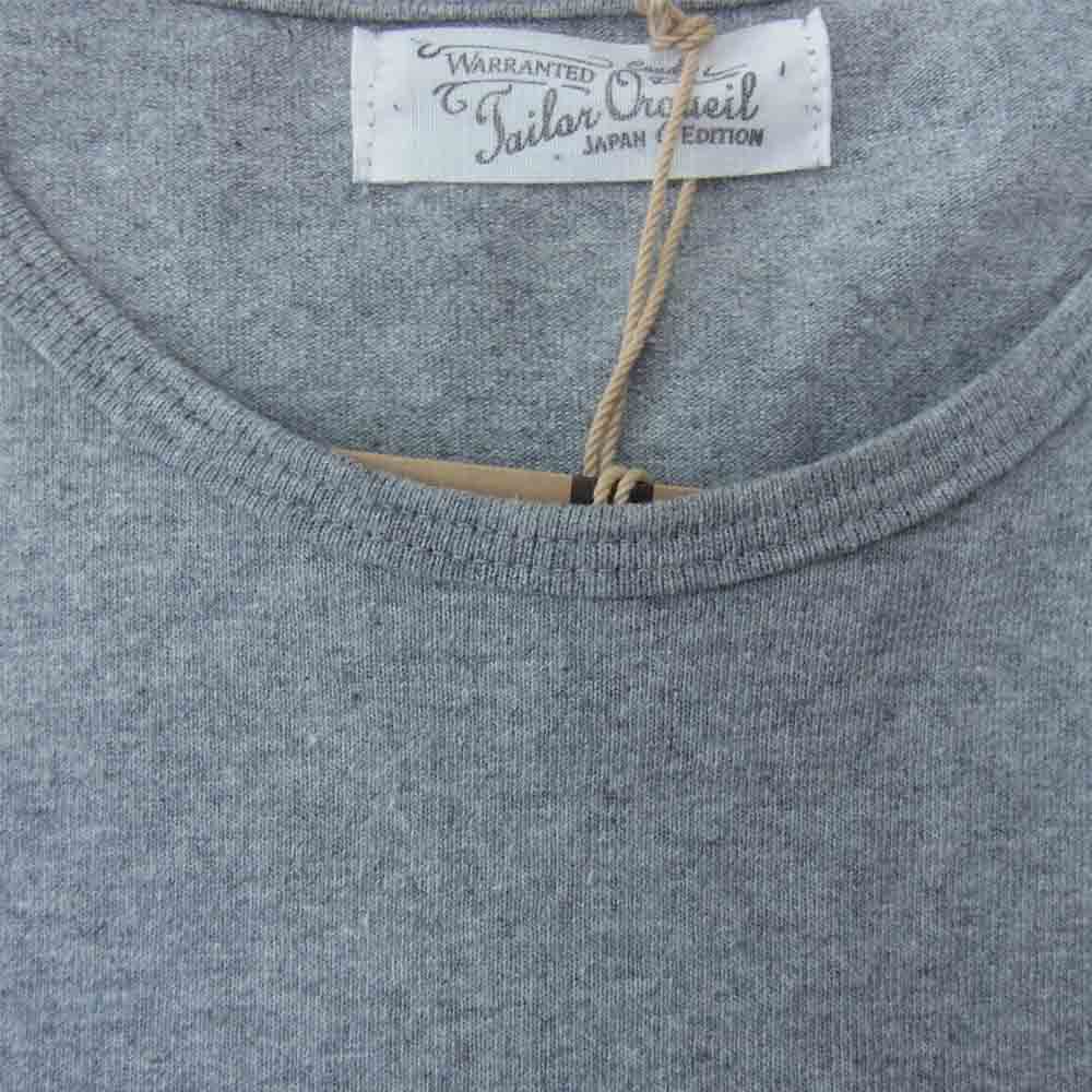 ORGUEIL オルゲイユ OR-9060A Printed Tshirt プリント グレー系 38【美品】【中古】