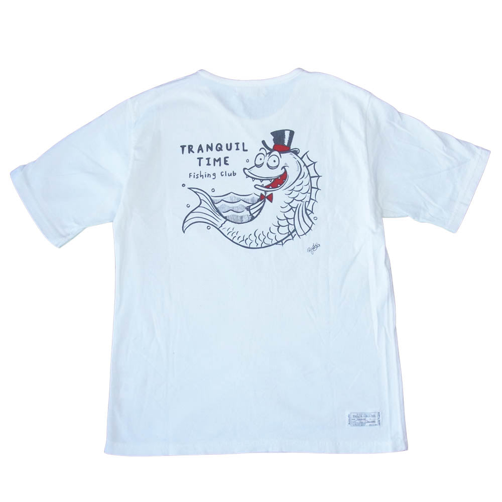 ORGUEIL オルゲイユ OR-9060-B Printed Tshirt プリント ホワイト系 38【美品】【中古】