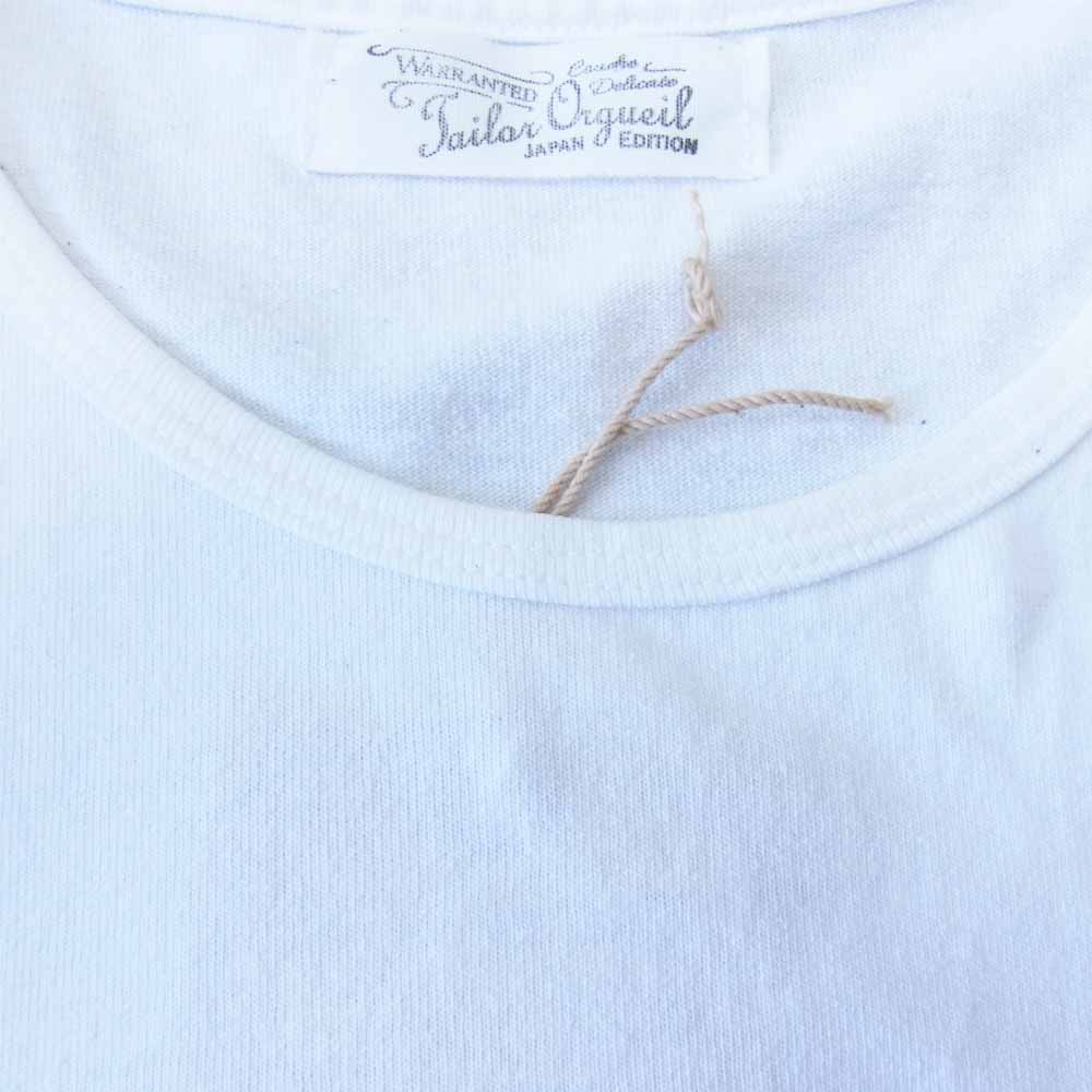 ORGUEIL オルゲイユ OR-9060-B Printed Tshirt プリント ホワイト系 38【美品】【中古】
