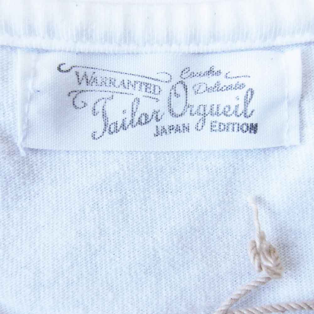 ORGUEIL オルゲイユ OR-9060-B Printed Tshirt プリント ホワイト系 38【美品】【中古】