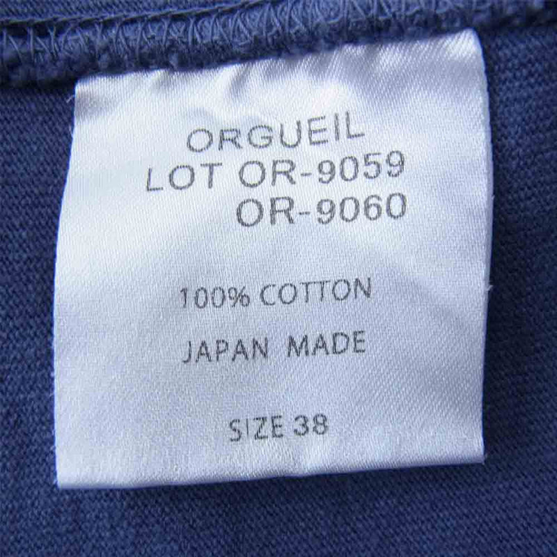 ORGUEIL オルゲイユ OR-905G Cool Tshirt クール ネック パープル系 ヴァイオレット 38【美品】【中古】