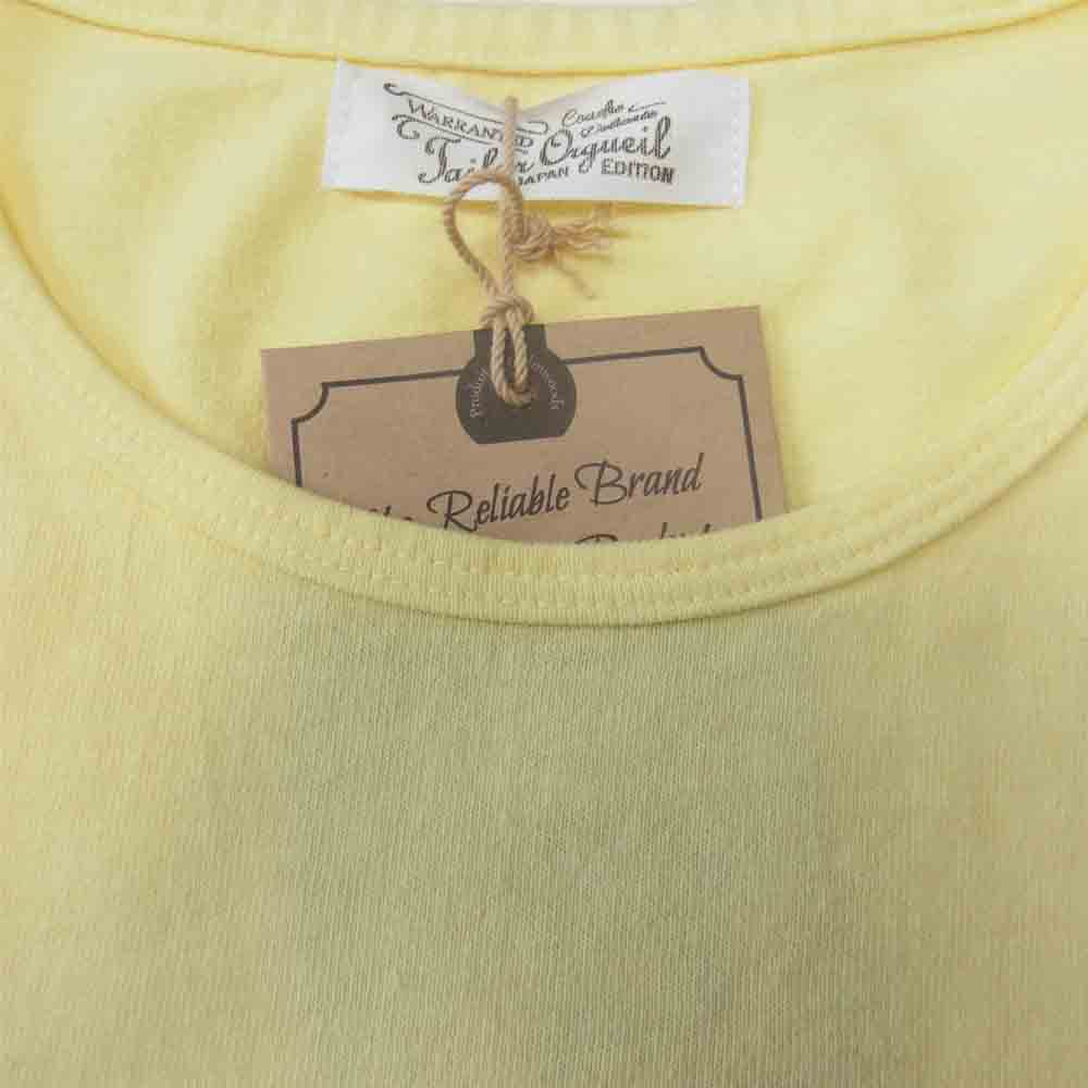 ORGUEIL オルゲイユ OR-9060C Printed Tshirt プリント イエロー系 クリーム色 38【美品】【中古】