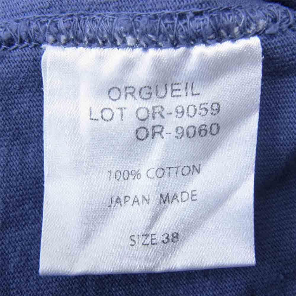 ORGUEIL オルゲイユ OR-9060B Printed Tshirt プリント パープル系 ヴァイオレット 38【美品】【中古】