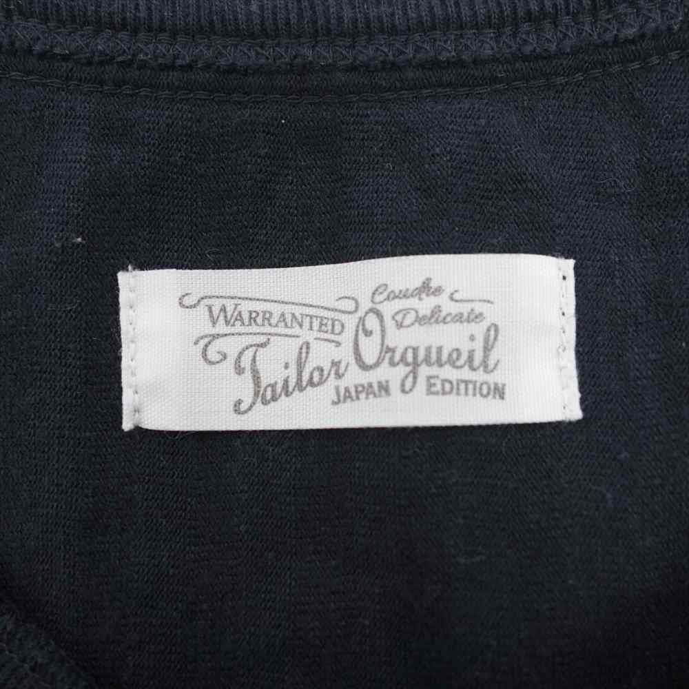 ORGUEIL オルゲイユ OR-9058 Henry Tshirt ブラック系 38【美品】【中古】