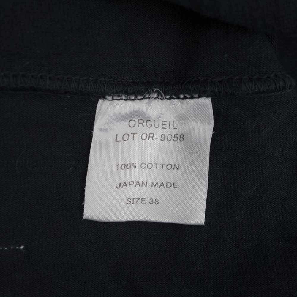 ORGUEIL オルゲイユ OR-9058 Henry Tshirt ブラック系 38【美品】【中古】