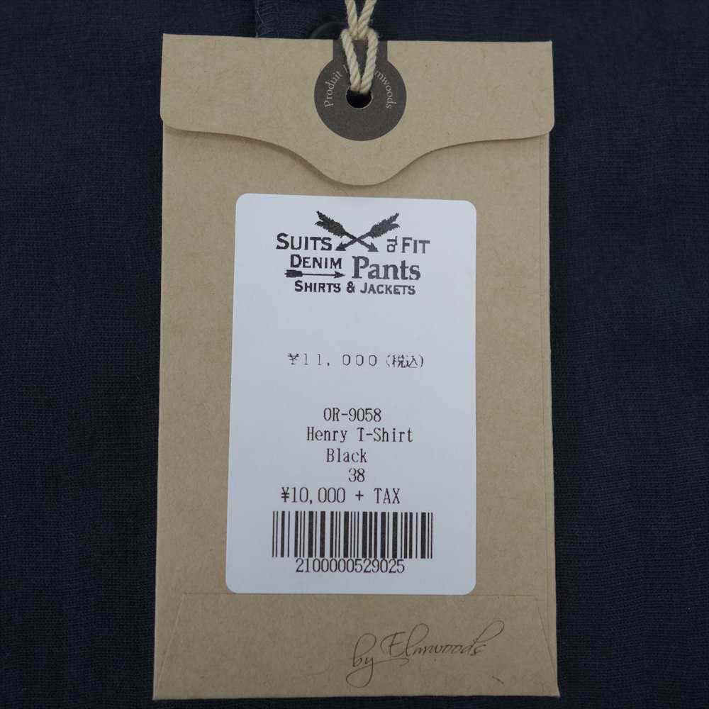 ORGUEIL オルゲイユ OR-9058 Henry Tshirt ブラック系 38【美品】【中古】
